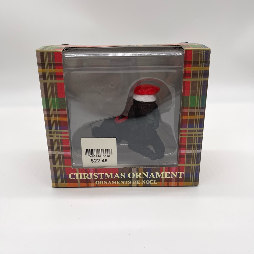 Sandicast Black Poodle Christmas Ornament Holiday Decoration Christmas Tree
